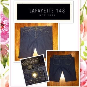 LAFAYETTE 148 NY💎NWOT STRETCH DARK BLUE JEANS😍❤️